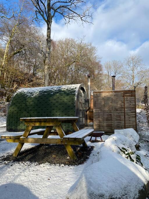 דירות ברמאות' Pine Cosy Winter Cabin - Hot Tub & Log Burner מראה חיצוני תמונה